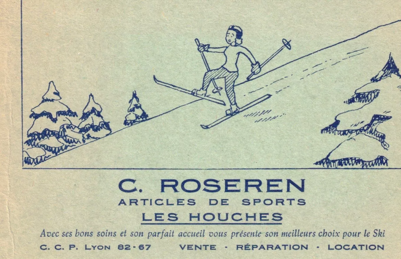 Carte de l'époque, C. Roseren articles de sports