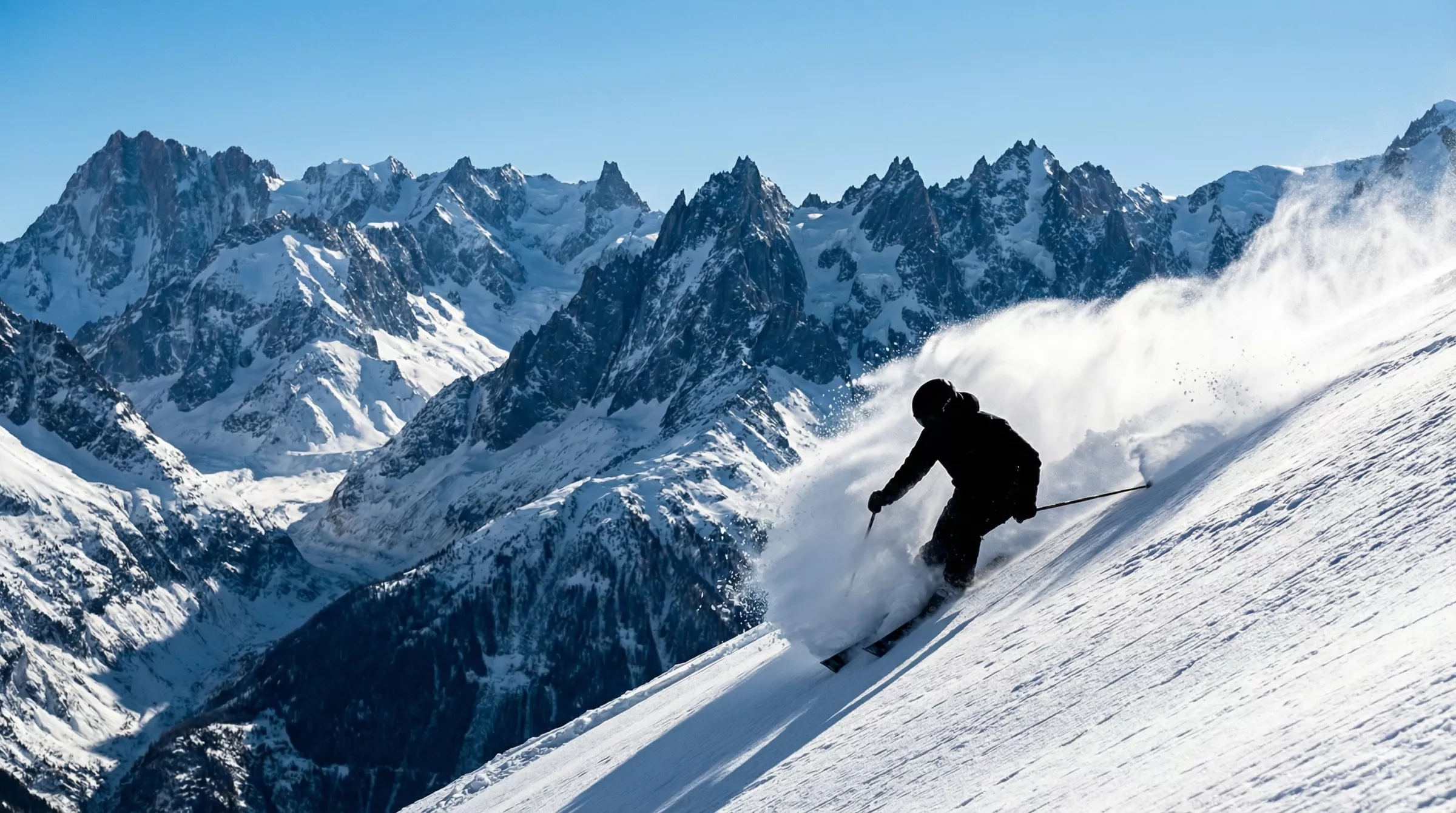Photo de ski pleine largeur (hiver)